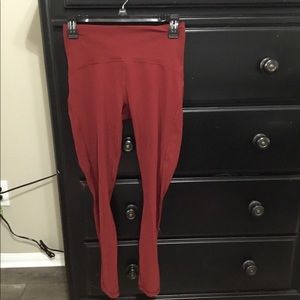 Lululemon size 6 align pant red